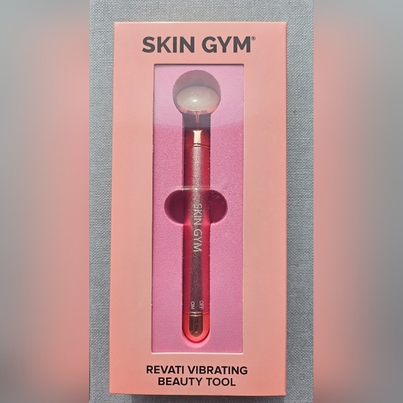 Skin Gym Rose Quartz Revati Vibrating Beauty Tool - Picture 1 of 2